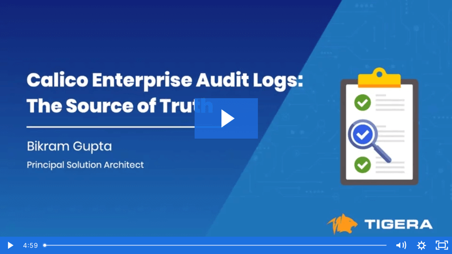 Using Calico Enterprise Audit Logs to Improve Visibility, Security, and ...