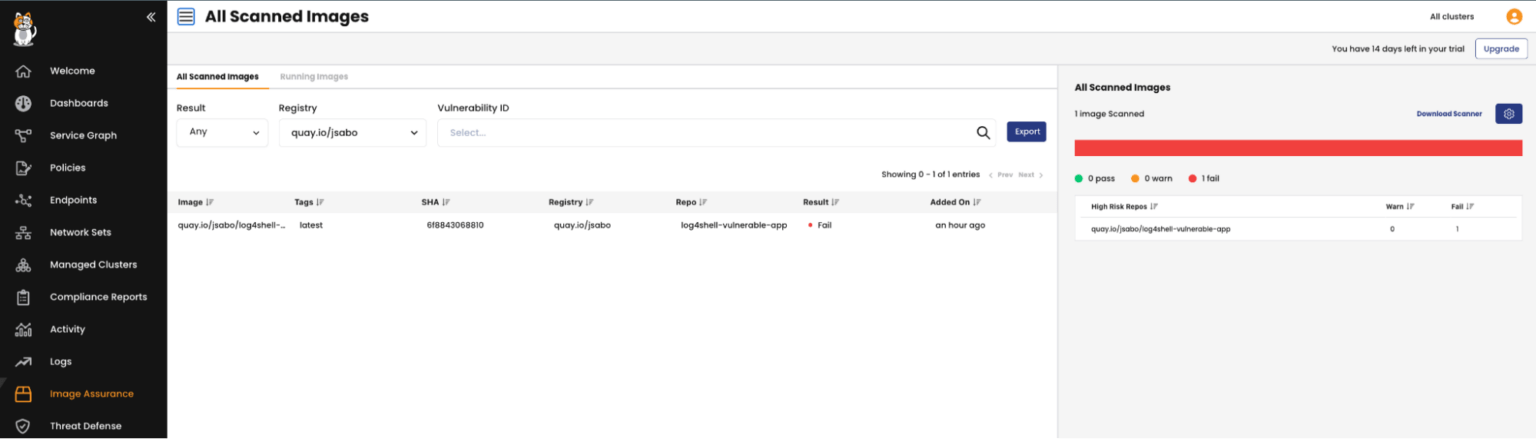 New in Calico Cloud: Continuously scan workloads in Kubernetes clusters ...