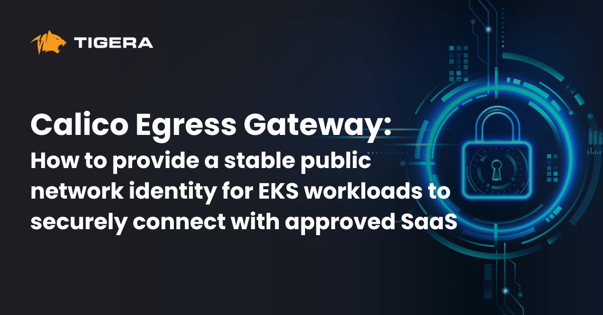 Calico Egress Gateway: How to provide a stable public network identity for EKS workloads to securely connect with approved SaaS