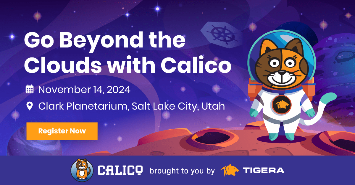 Event banner: 'Go Beyond the Clouds with Calico' on Nov 14, 2024, at Clark Planetarium, featuring a cat astronaut on a