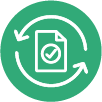 Checked document refresh icon.