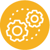 Process gears icon.