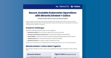 Secure, Scalable Kubernetes Operations with Mirantis k0rdent + Calico