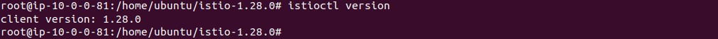 istioctl version output before Istio is installed