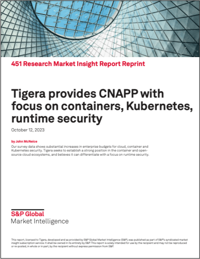 Tigera Napp image highlighting containers, Kubernetes, and runtime security features for enhanced cloud-native security.