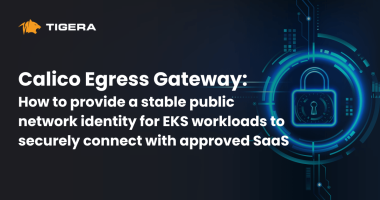 Calico Egress Gateway How to provide a stable public network identity for EKS workloads to securely connect with approved SaaS