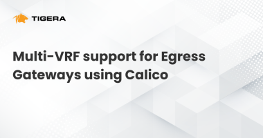 Multi-VRF support for Egress Gateways using Calico